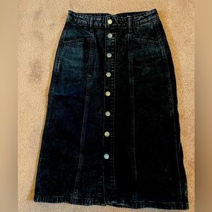 Old Navy Midi Jean Skirt